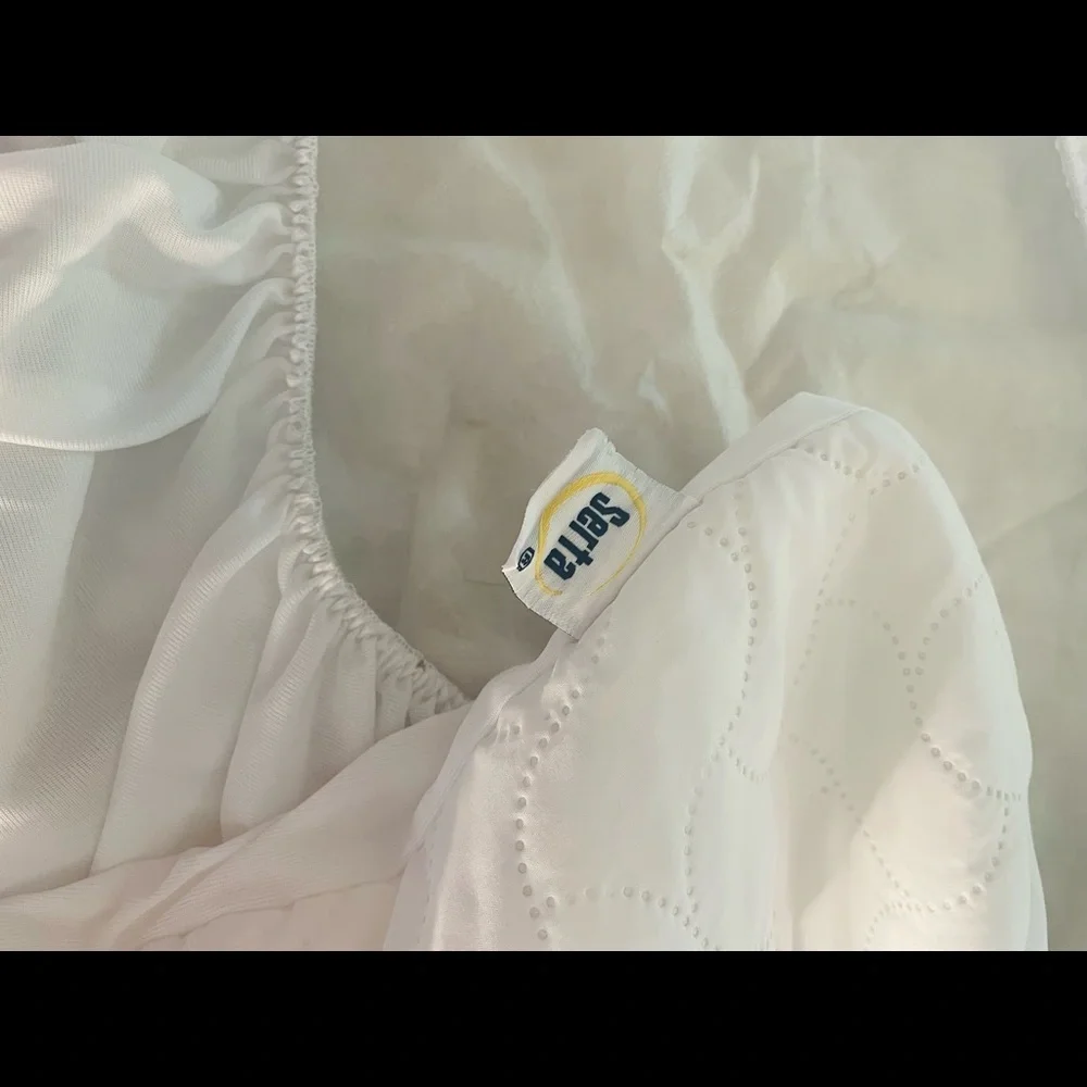 Serta Mattress Cover, White, Crib Size